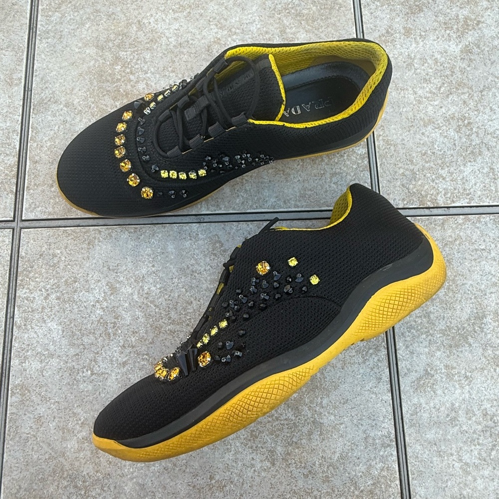 PRADA Americas Cup CRYSTAL Sneakers - Picture 6 of 16